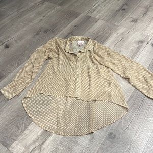 Romeo and Juliet blouse with cut out back